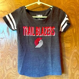 🏀 Trailblazers Basketball Girls XS/5T Heather Gray Tee